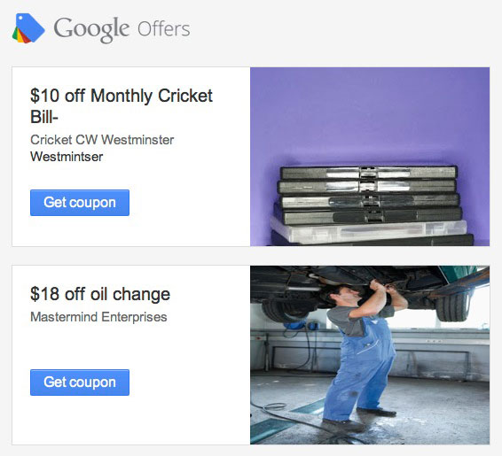 Google Offers ads